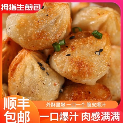 网红街边美食拇指生煎包家用商用早餐点心迷你生煎包速冻半成品