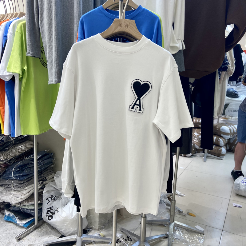 Short sleeve T-shirt women's summer new embroidery medium length top large women's wear