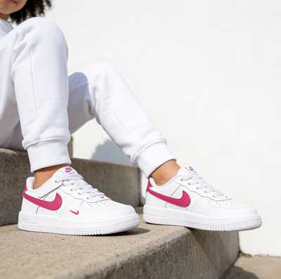 耐克正品小孩鞋魔术贴平底运动鞋春季新款男女童NIKE板鞋 IO7405