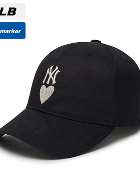 MLB美职棒爱心帽子男女帽2025新款运动遮阳鸭舌帽棒球帽3ACPH014N