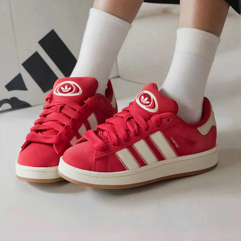 Adidas阿迪达斯三叶草红色板鞋女鞋2025新款轻便运动鞋复古休闲鞋,运动鞋new,运动休闲鞋,淘宝优惠券,粉丝福利购,淘宝优惠卷