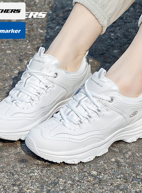 斯凯奇女鞋小白鞋厚底熊猫鞋官网老爹鞋运动鞋松糕休闲鞋88888250