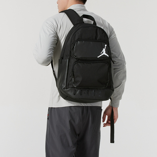 NIKE耐克黑色背包男包女包秋季新款初中生高中生书包运动包双肩包