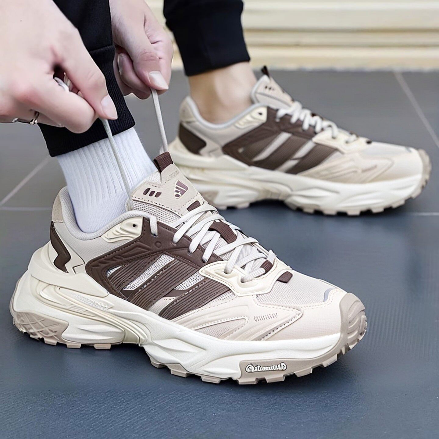 Adidas阿迪达斯新款机甲鞋官方正品跑步鞋男女鞋厚底休闲鞋运动鞋