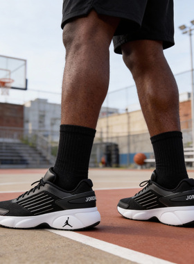 耐克黑色男运动鞋JORDAN TRUNNER FLOW男子篮球鞋户外运动休闲鞋