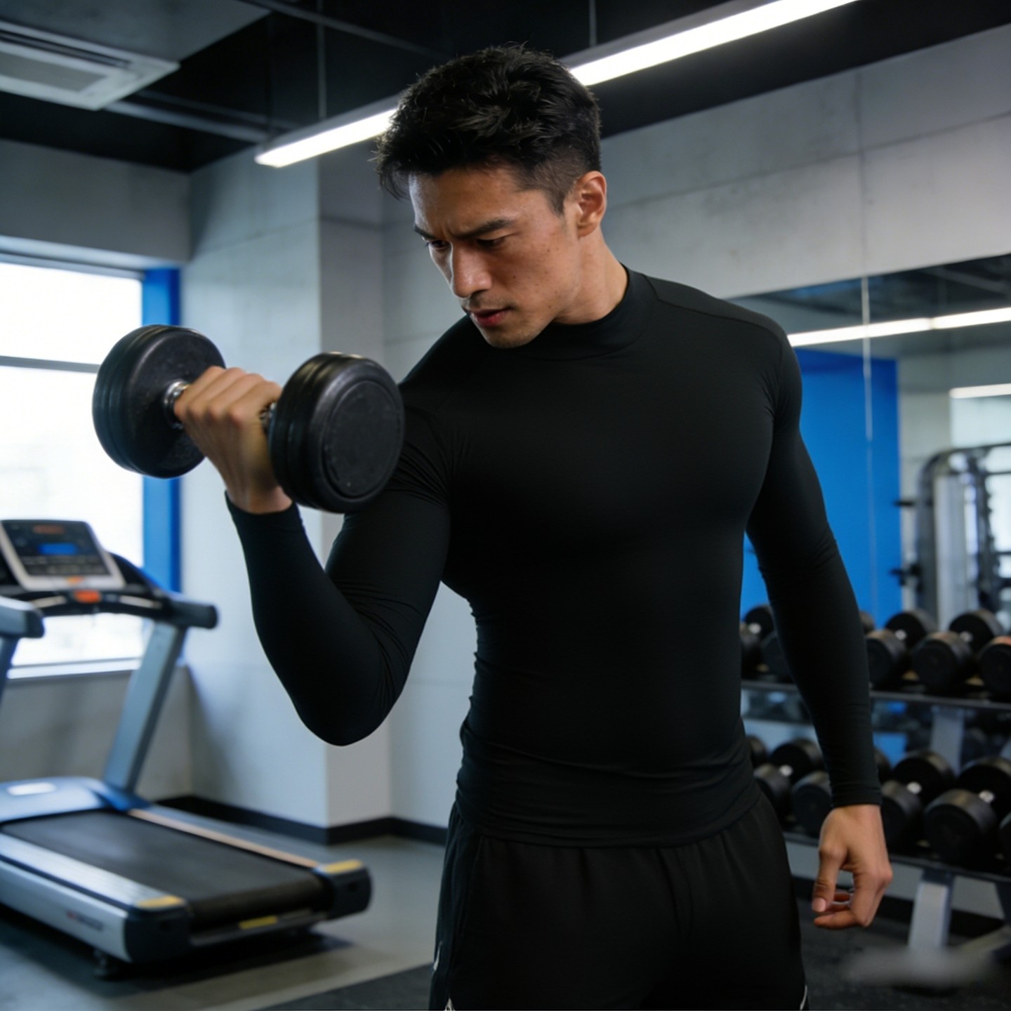 安德玛UA正品长袖袖男装 2025冬季新款紧身T恤健身跑步透气训练服