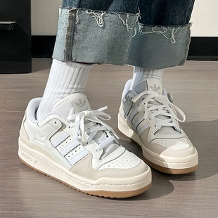 新款 冬季 FORUM LOW运动鞋 ID6858 阿迪达斯三叶草男鞋 休闲板鞋 女鞋