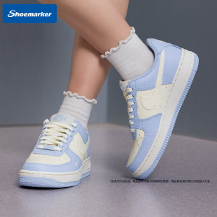 耐克正品浅蓝色空军一号板鞋2026新款女鞋NIKE AIR FORCE 1休闲鞋