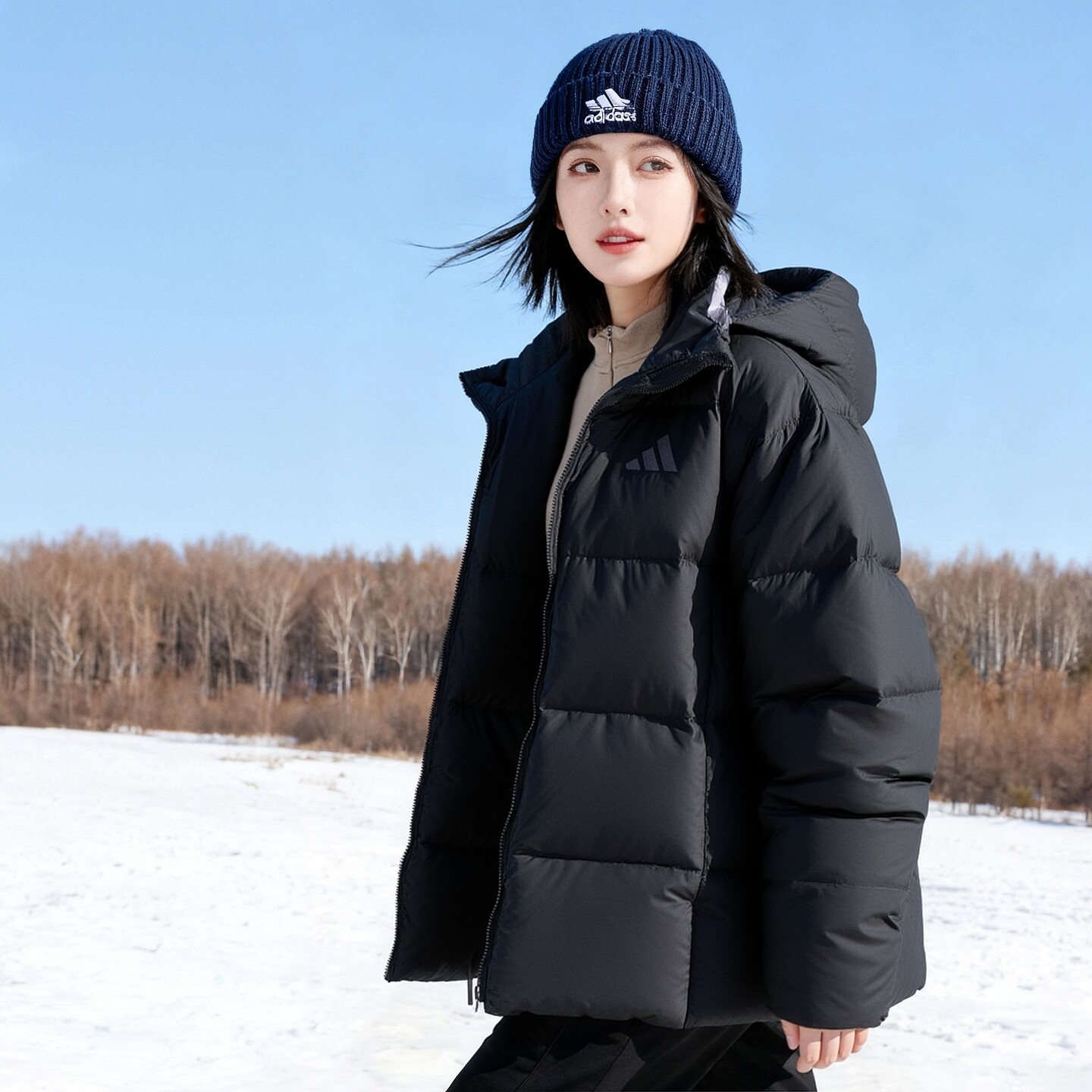 阿迪达斯羽绒服男女2025冬季新款运动服户外保暖防风休闲羽绒外套