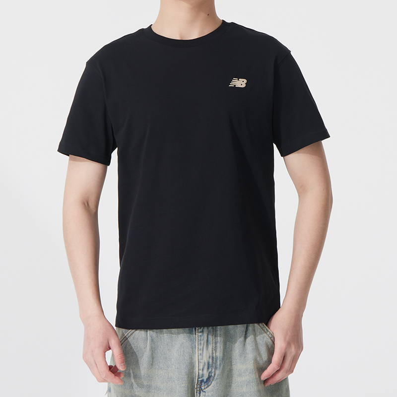 New balance NB宽松短袖男装女装2025夏季新款情侣休闲运动服T恤