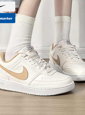 耐克官方正品女款板鞋新款运动鞋女鞋nike court低帮休闲鞋DH3158