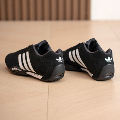 Adidas阿迪达斯三叶草官方正品女鞋2026春新款黑色休闲鞋薄底板鞋