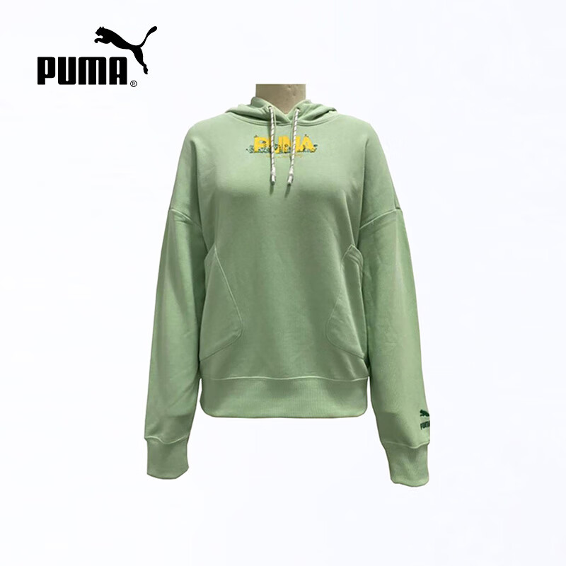 PUMA彪马宽松连帽卫衣夏季新款女装休闲运动服套头衫长袖539960