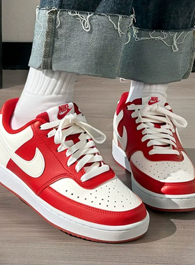 NIKE耐克女鞋春季新款AJ1休闲鞋本命年红色婚鞋运动鞋板鞋FJ3465