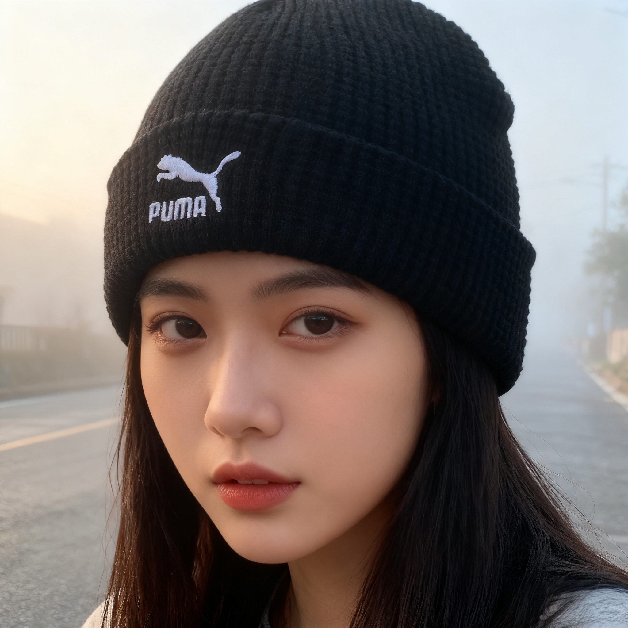Puma彪马运动帽男帽女帽2025新款骑行冷帽休闲帽毛线针织帽022848