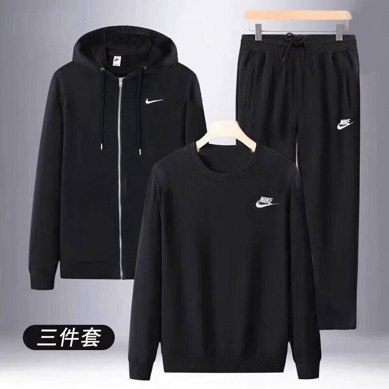 耐克运动套装男装2026春新款外套夹克圆领卫衣直筒宽松长裤三件套,运动服/休闲服装,运动套装,淘宝优惠券,粉丝福利购,淘宝优惠卷