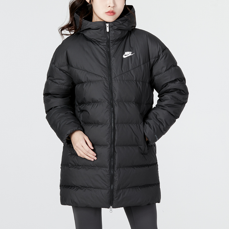 NIKE耐克羽绒服女冬季新款加厚防风保暖连帽外套衣服DQ6874-010