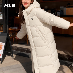 新款 连帽保暖025冬季 宽松羽绒外套3ADJB2356 羽绒服男女装 MLB长款