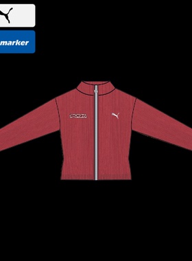 PUMA彪马2026新年款红色针织开衫女立领运动服休闲夹克外套636173