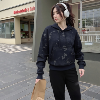 安德玛官方正品女装25冬季新款连帽卫衣运动服跑步健身卫衣套头衫