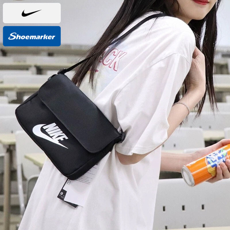 Nike耐克单肩包斜挎包运动训练背包休闲手拎小包男女邮差包CW9