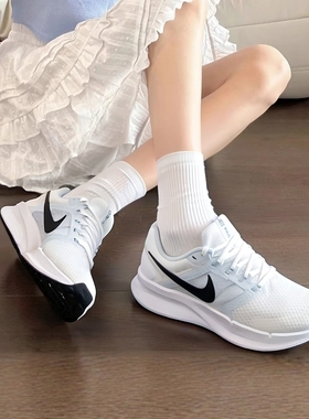 耐克正品女生款运动鞋冬季新款网鞋RUN SWIFT3透气缓震轻便跑步鞋