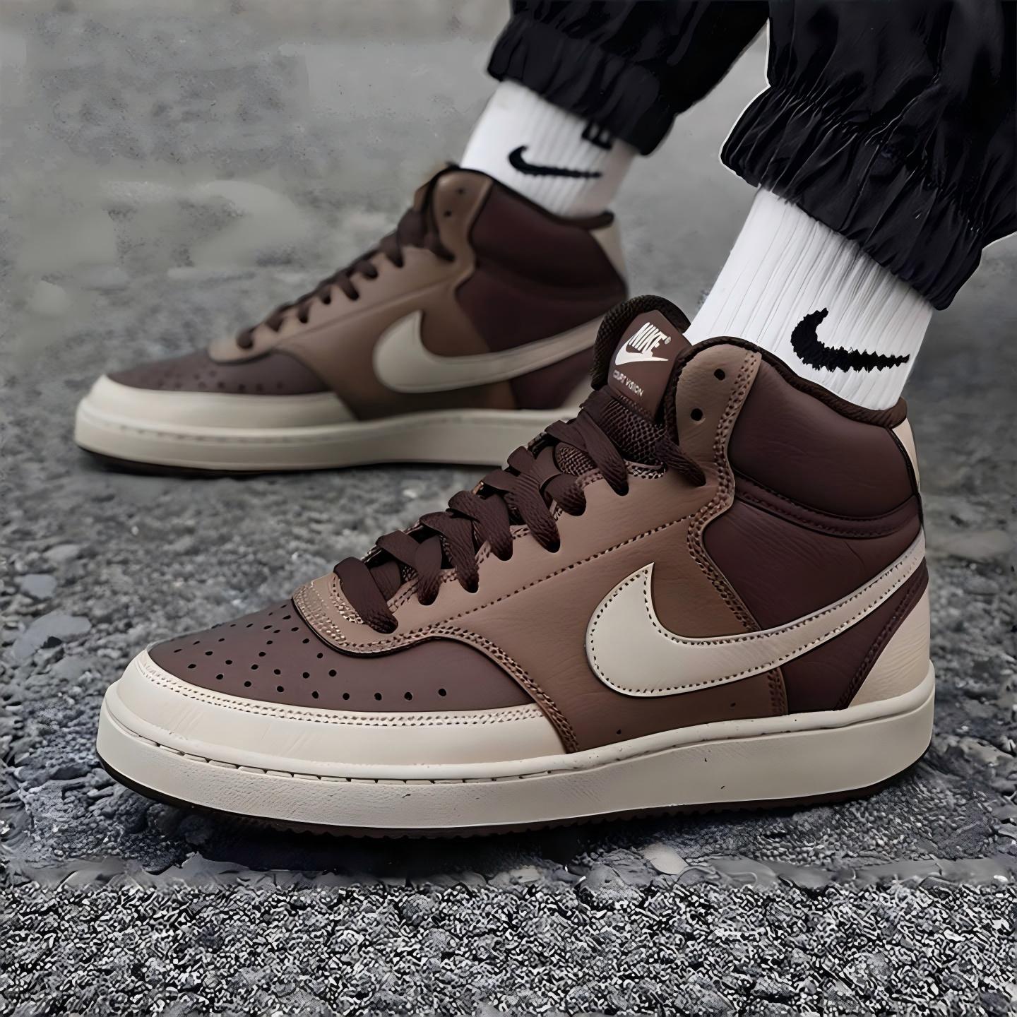 耐克NIKE男鞋正品2025新款COURT冬季运动鞋复古中帮板鞋休闲鞋子