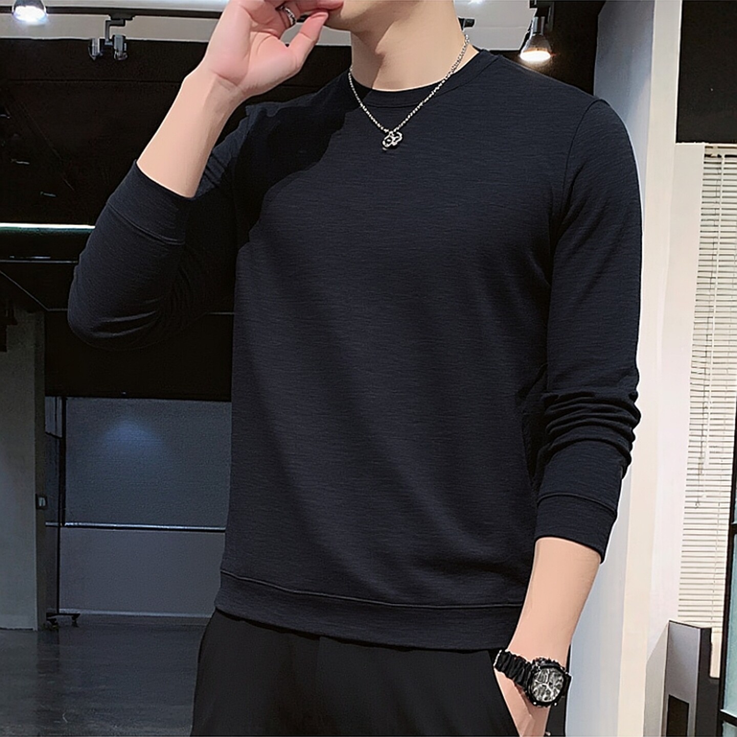 UA安德玛正品圆领卫衣男装 25冬季户外休闲运动服健身训练套头衫