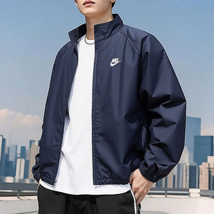 运动外套HV1140 梭织保暖防风刺绣时尚 451 新款 耐克男子夹克26春季