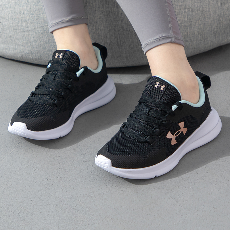 安德玛官方UA Essential女鞋夏季新款网面透气运动鞋缓震跑步鞋