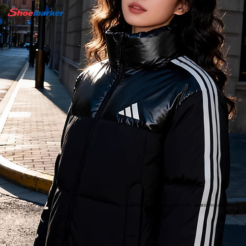 Adidas阿迪达斯羽绒服女2025秋季新款保暖潮流时尚立领羽绒外套