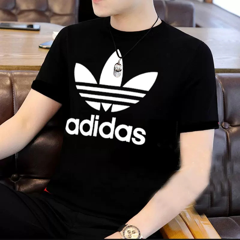 Adidas阿迪达斯三叶草短袖男2023秋季新款正品运动服透气半袖T恤