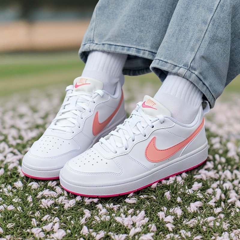 nike耐克COURT BOROUGH板鞋女2025冬季新款白色休闲鞋大童运动鞋,运动鞋new,运动休闲鞋,淘宝优惠券,粉丝福利购,淘宝优惠卷