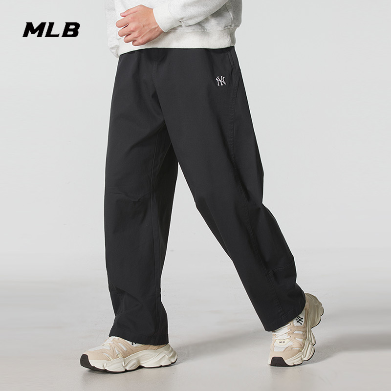 MLB官方男女裤子2025秋季新款梭织长裤宽松休闲运动裤3AWPB1654