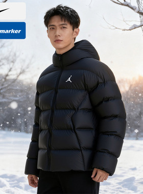 NIKE耐克棉服男装25春季新款运动篮球保暖Jordan棉衣外套HV0533
