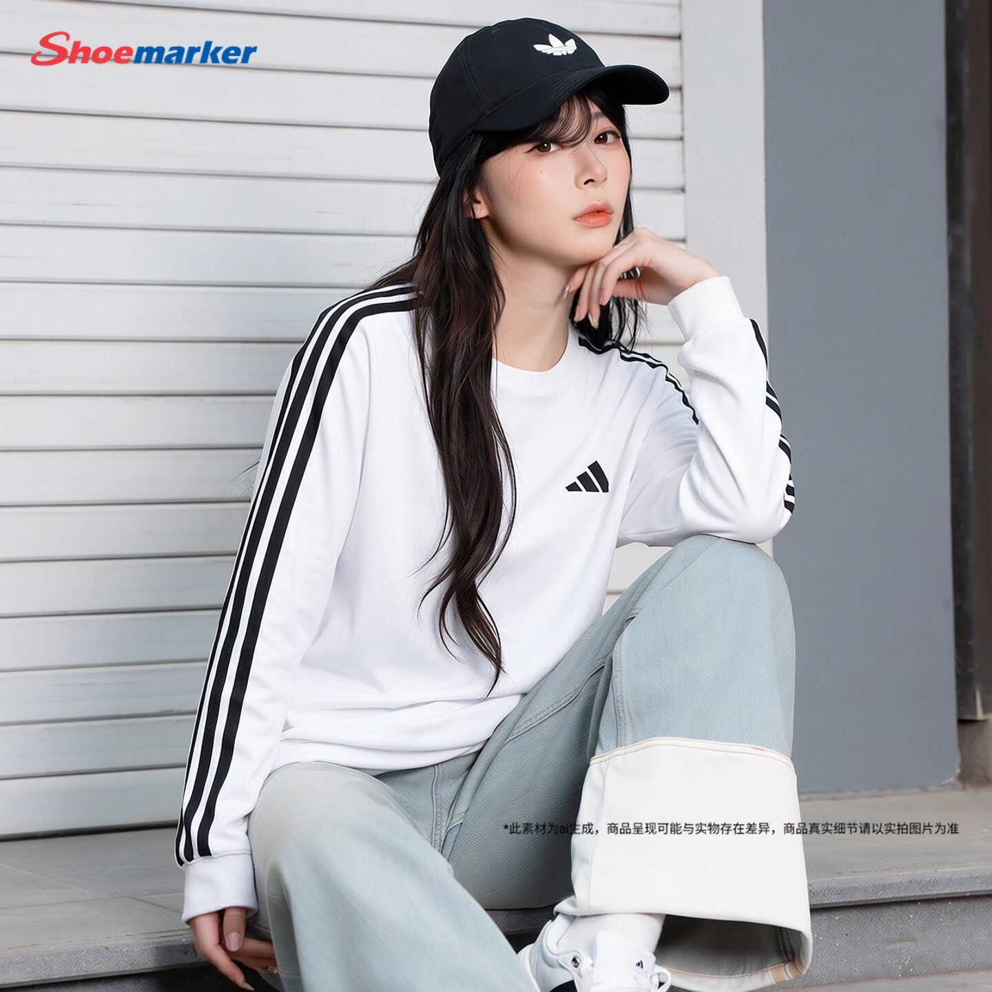 阿迪达斯女装运动休闲服情侣款Adidas正品卫衣2026秋新款长袖T恤