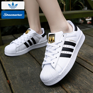 金标贝壳头板鞋 运动鞋 2025秋季 阿迪达斯三叶草SUPERSTAR男女鞋