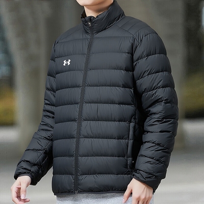 UA安德玛保暖鸭绒羽绒服正品25冬季新款男女防风短款立领情侣外套