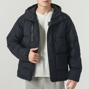 男士 新款 加厚外套保暖休闲运动服 2024冬季 UA安德玛连帽羽绒服男款