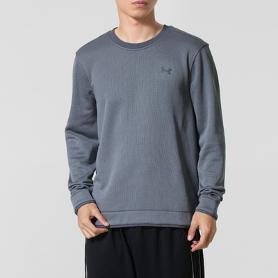 UA安德玛卫衣男装 25新款加绒保暖运动服跑步健身训练透气套头衫