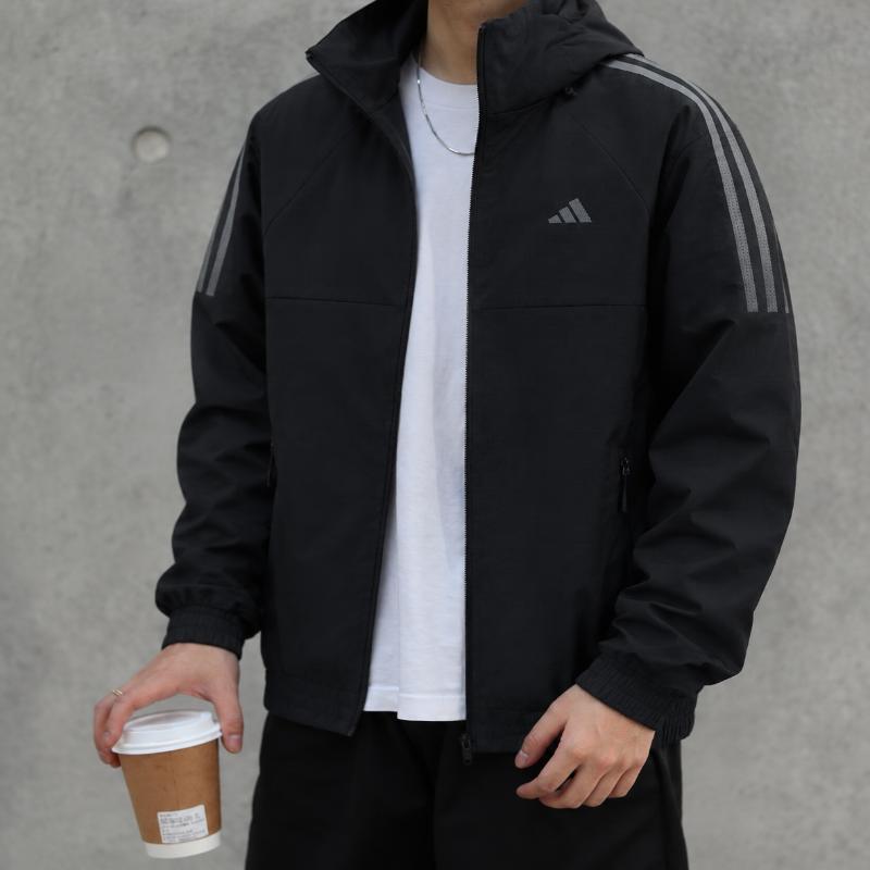 阿迪达斯上衣夹克男装官方正品2026新款运动服休闲男款外套KY1855