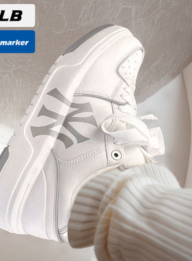 MLB官方NY板鞋男女鞋2025冬季新款休闲鞋低帮厚底运动鞋3ASXCLB3N