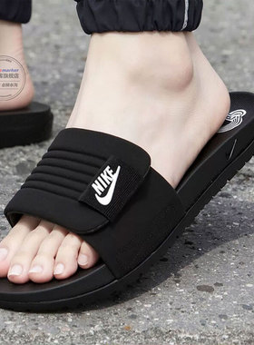 Nike耐克拖鞋男鞋2026春季新款运动鞋魔术贴休闲沙滩鞋外穿凉拖鞋