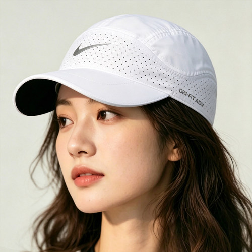 Nike耐克男女帽新款透气鸭舌帽白色速干棒球帽户外遮阳帽子FB5681
