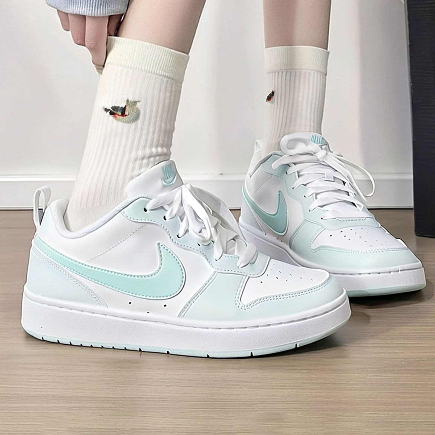 NIKE耐克大童鞋COURT酷菠萝潮流休闲板鞋低帮运动板鞋FZ3539-100,运动鞋new,运动休闲鞋,淘宝优惠券,粉丝福利购,淘宝优惠卷