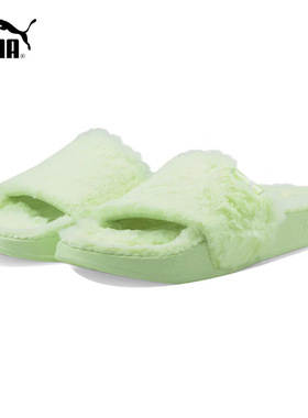 Puma彪马毛绒拖鞋女鞋2025冬季新款一字拖运动休闲凉拖鞋385803