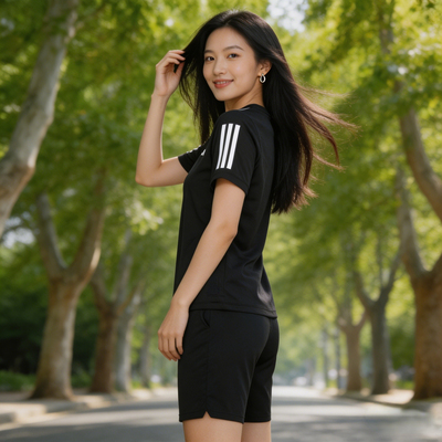 adidas阿迪达斯速干短袖健身服