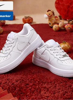耐克男童女童FORCE 1板鞋运动鞋童鞋魔术贴空军一号休闲鞋FN0237