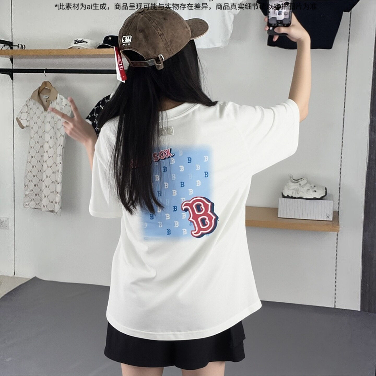 MLB美职棒T恤男装女装2026春季新款运动服复古印花透气休闲短袖图片