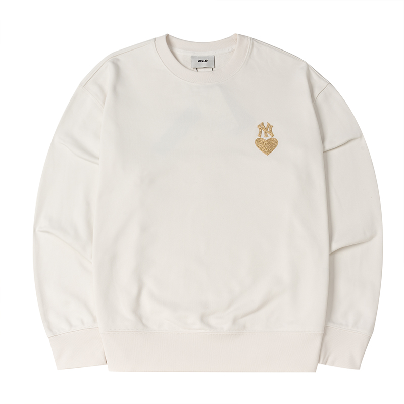 MLB官网情侣卫衣男女装2025新款大码长袖运动宽松套头衫3AMTH9144